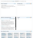 WordPress 2.5 Dashboard Screen